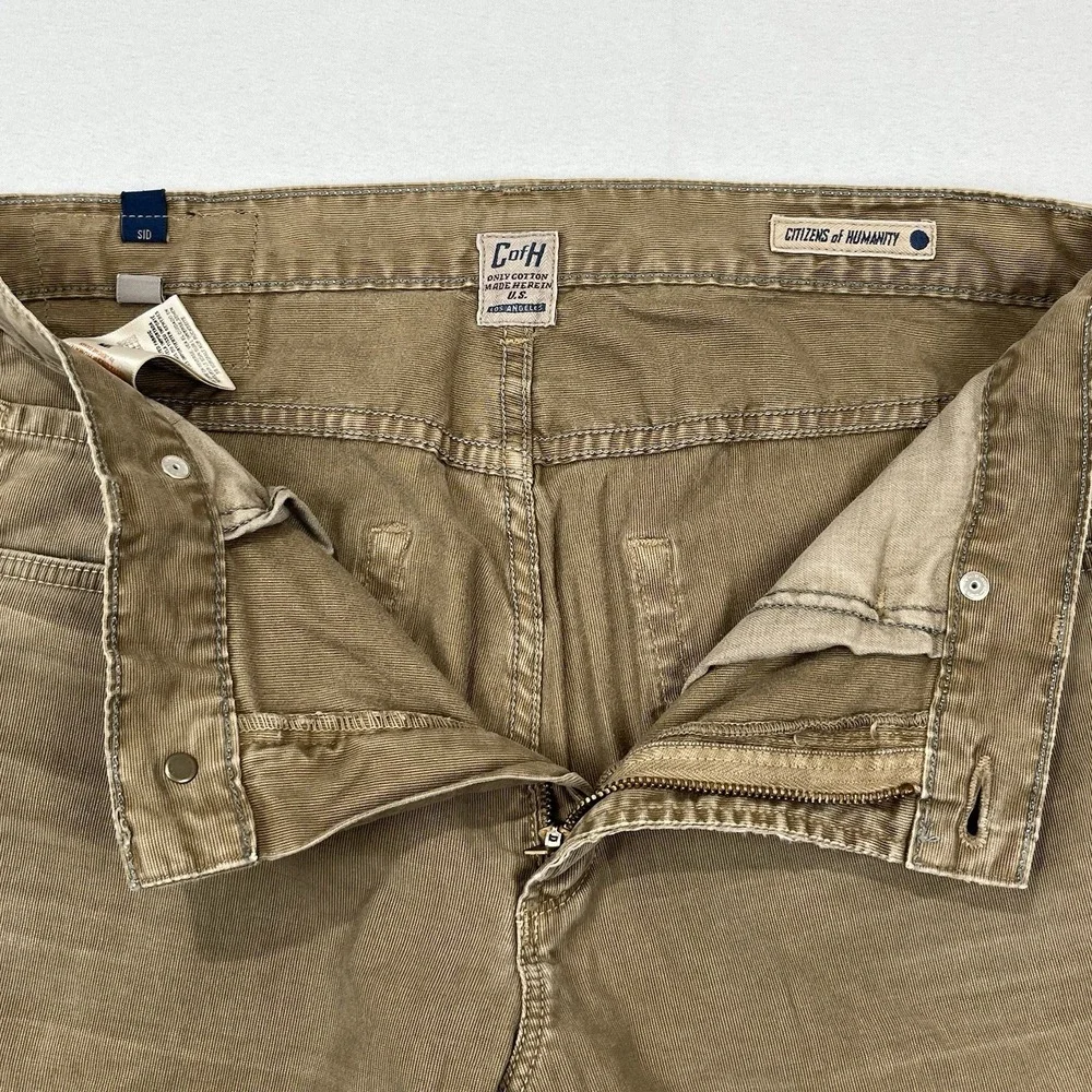 Citizens of Humanity Vintage USA Made Sid Texture Striped Jeans. Cord Look 32x33 - Picture 7 of 12